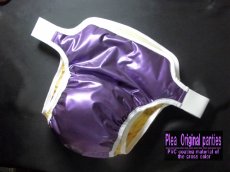 画像2: Newコンセプト！オムツカバー♪P&Pセクシーグロスパープルメタリック内側ラバーバージョン (2)